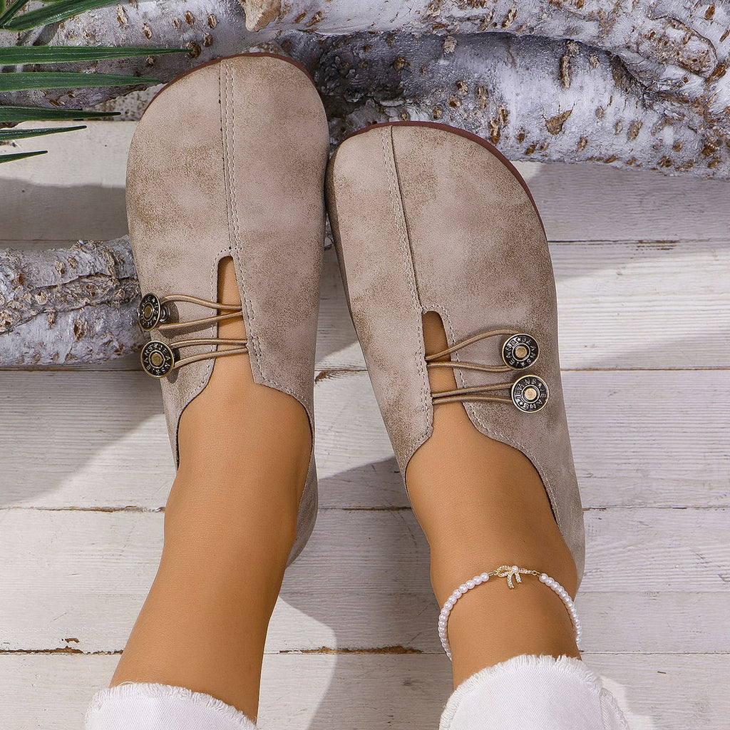 Sarah Express PU Leather Slip-On Sandals