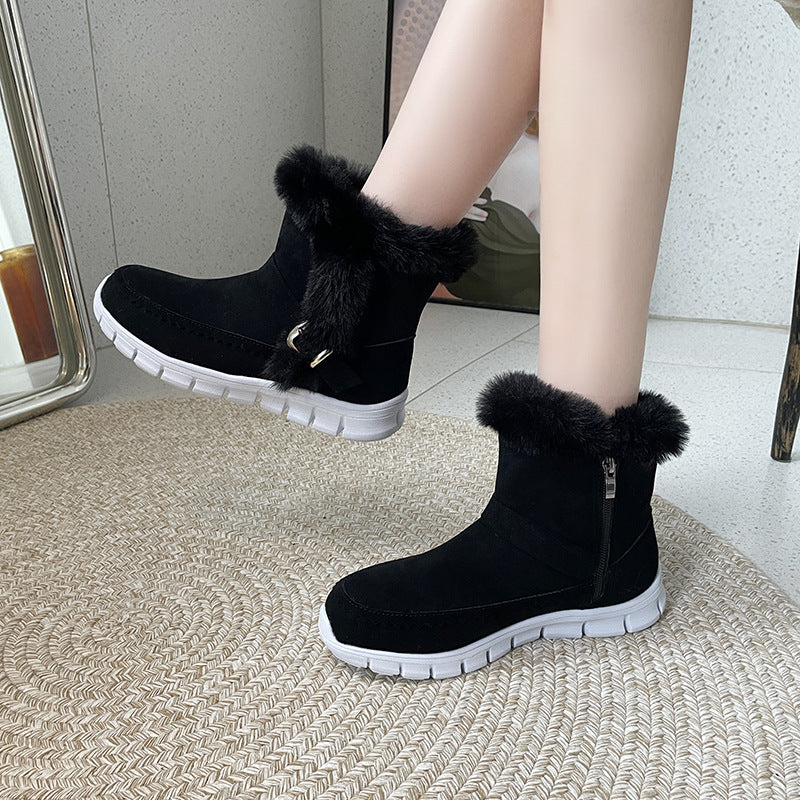 Sarah Express Plush Lined Winter Ankle Snow Boots