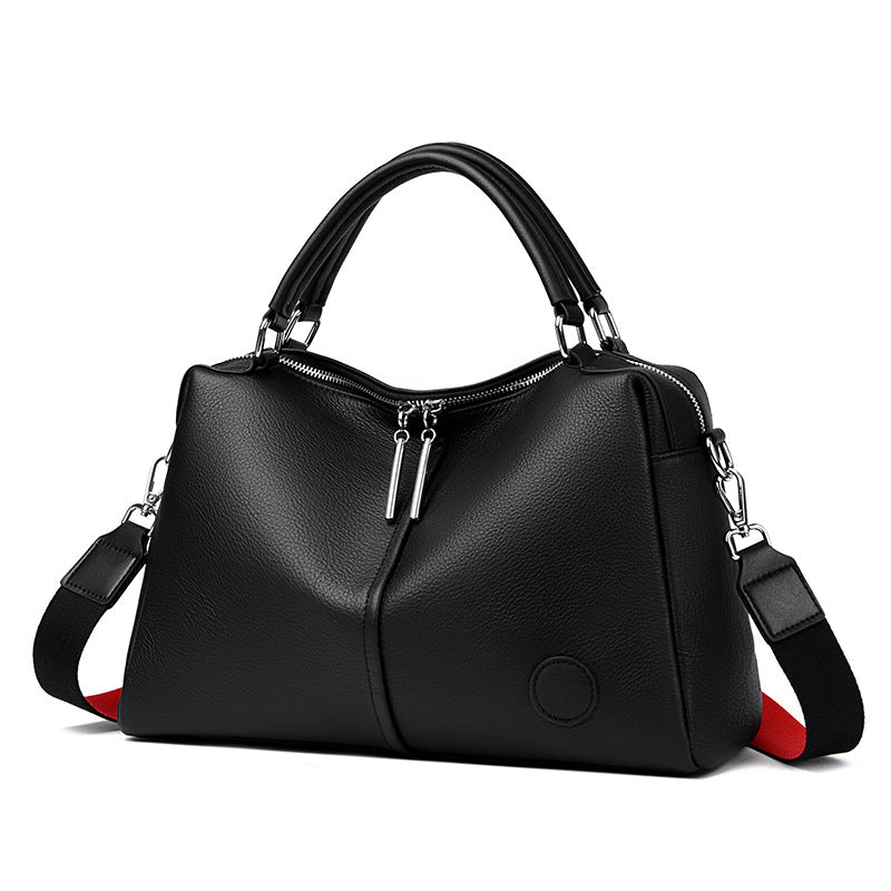 Sarah Express Spacious Full-Grain Leather Everyday Tote Bag