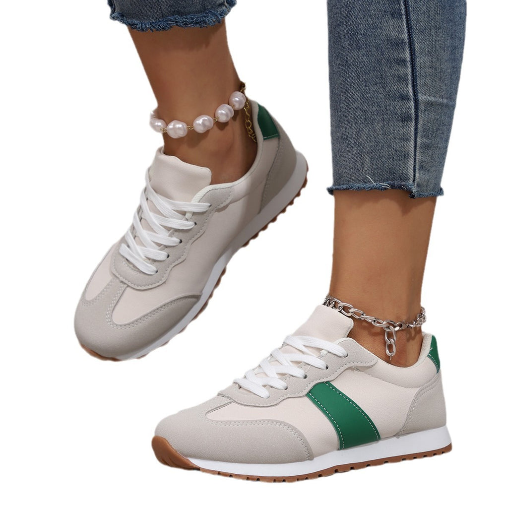 Sarah Express Color-Block Lace-Up Platform Sneakers
