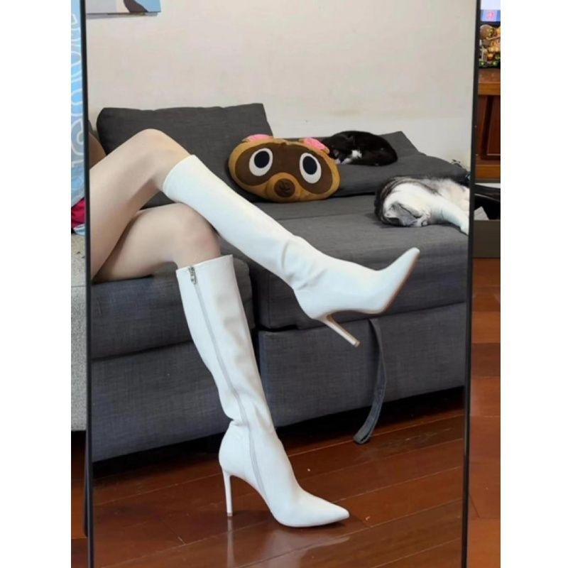 Sarah Express Pointed Toe Over-The-Knee Stiletto Boots