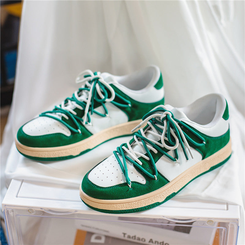 Sarah Express Men's Low-Top Lace-Up Board Sneakers