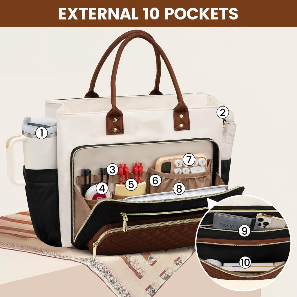 Sarah Express Expandable Travel Work Briefcase Tote Bag