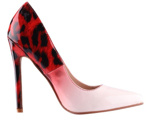 Sarah Express Pointed-Toe Leopard Print Stiletto Heels