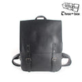 Sarah Express Structured PU Leather Travel Laptop Backpack Black