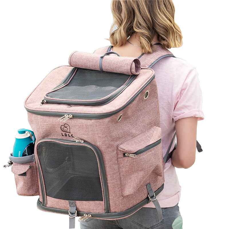 Sarah Express Ventilated Transparent Pet Travel Backpack Carrier