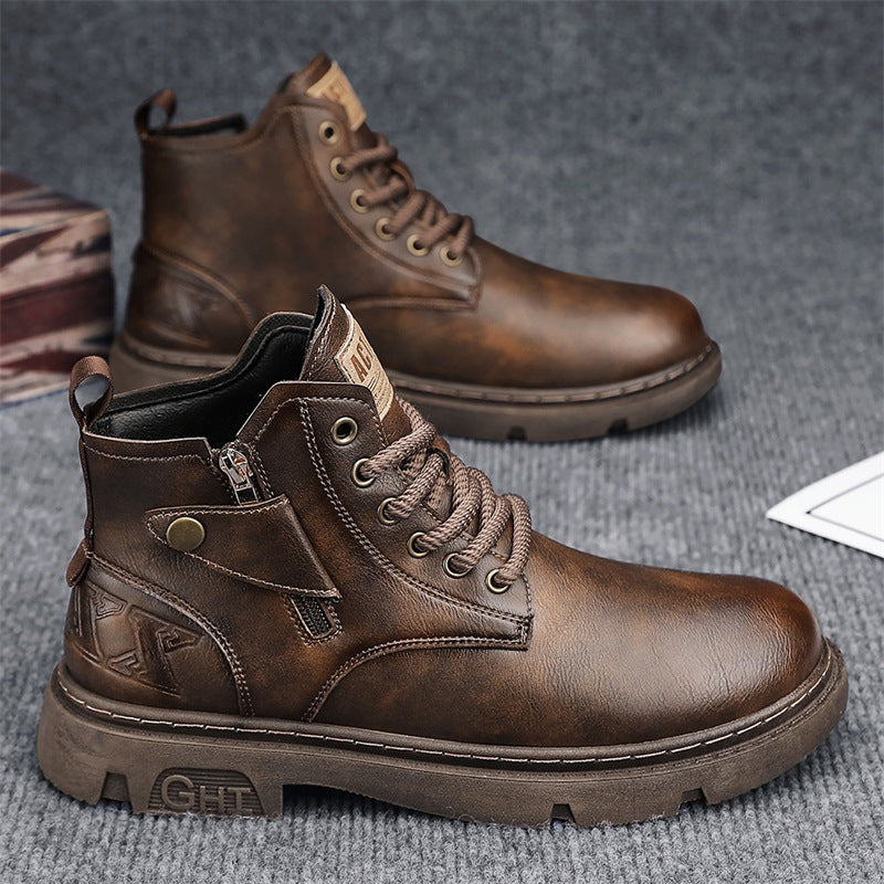 Sarah Express Retro British Style Men's Martin Boots