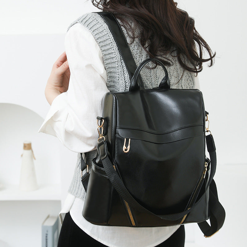 Sarah Express Soft PU Leather Multi-Pocket Shoulder Bag