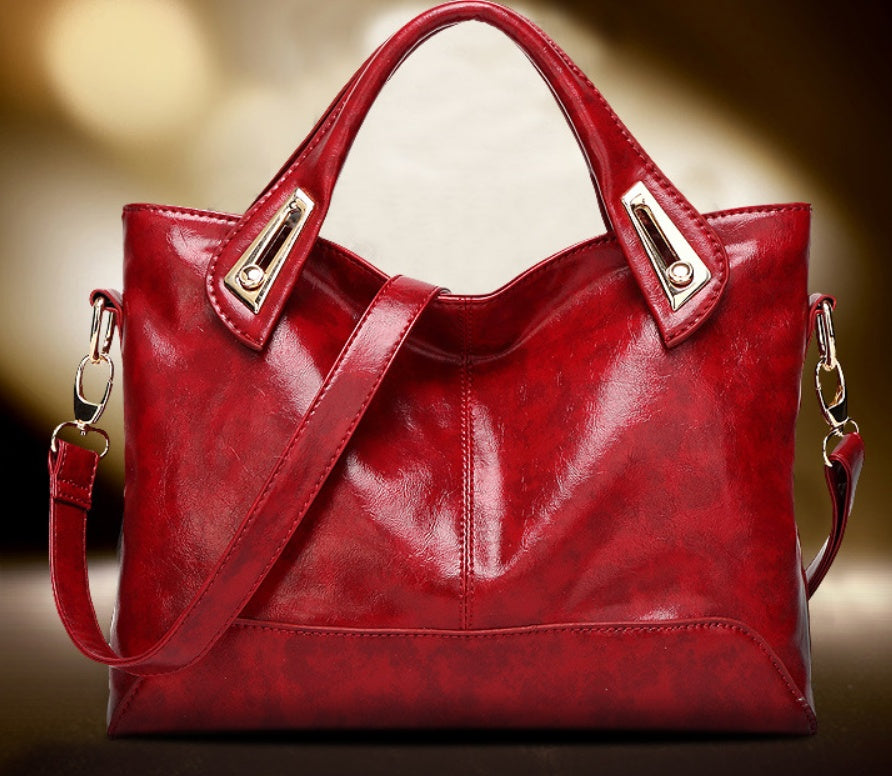 Sarah Express Structured Medium Handbag with Metal Details