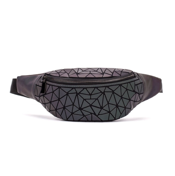 Sarah Express Geometric Pattern Waist Belt Bag A