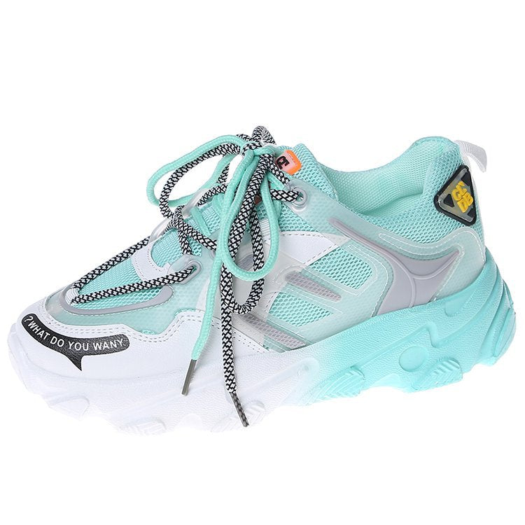 Sarah Express Gradient Rainbow Platform Sneakers for Women