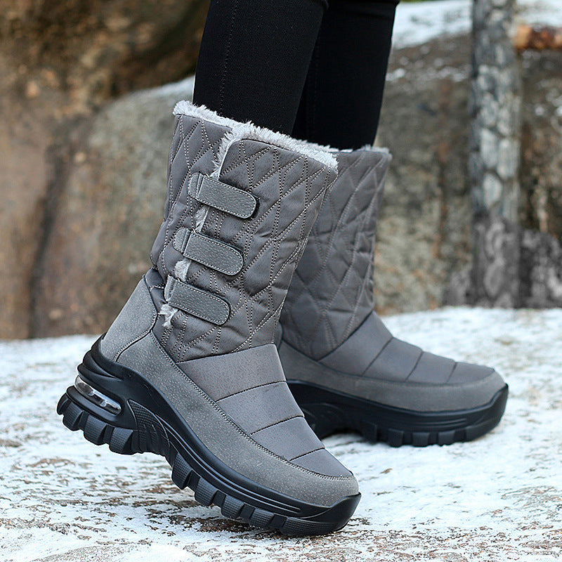 Sarah Express Women's High Top Velvet Snow Boots