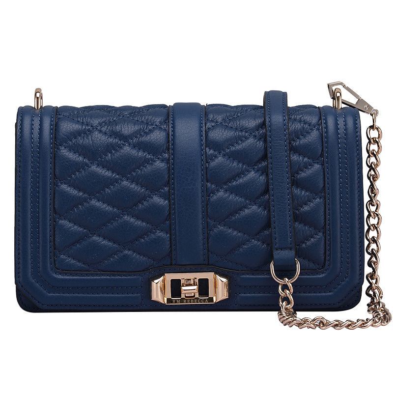 Sarah Express Rhombic Quilted Chain Shoulder Bag