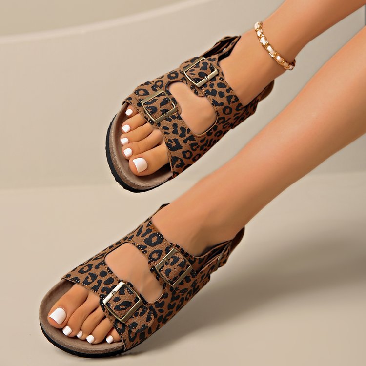 Sarah Express Buckle Strap Comfort Sandals Yellow