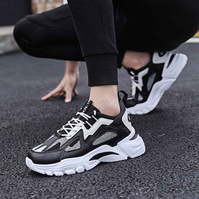 Sarah Express Men's Breathable Lace Up Athletic Sneakers