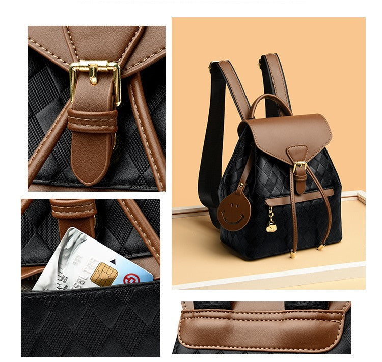 Sarah Express Multifunction Quilted Leather Backpack