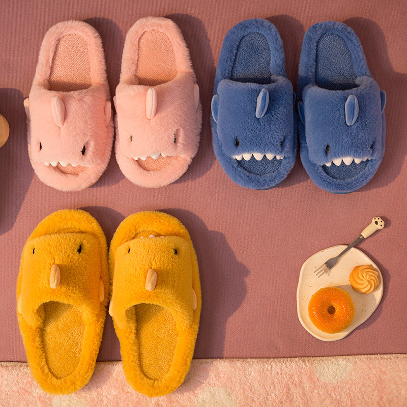 Sarah Express Unisex Fluffy Shark House Slippers
