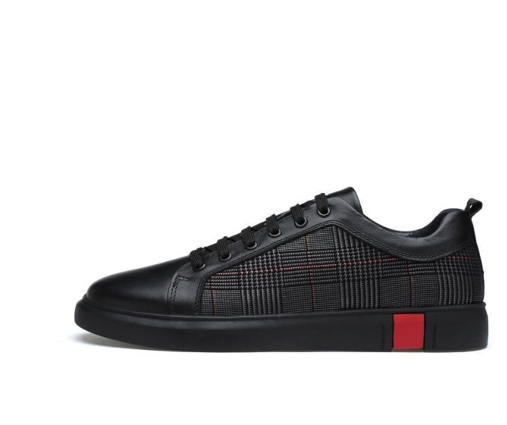 Sarah Express Plaid Pattern Lace Up Casual Sneakers 45