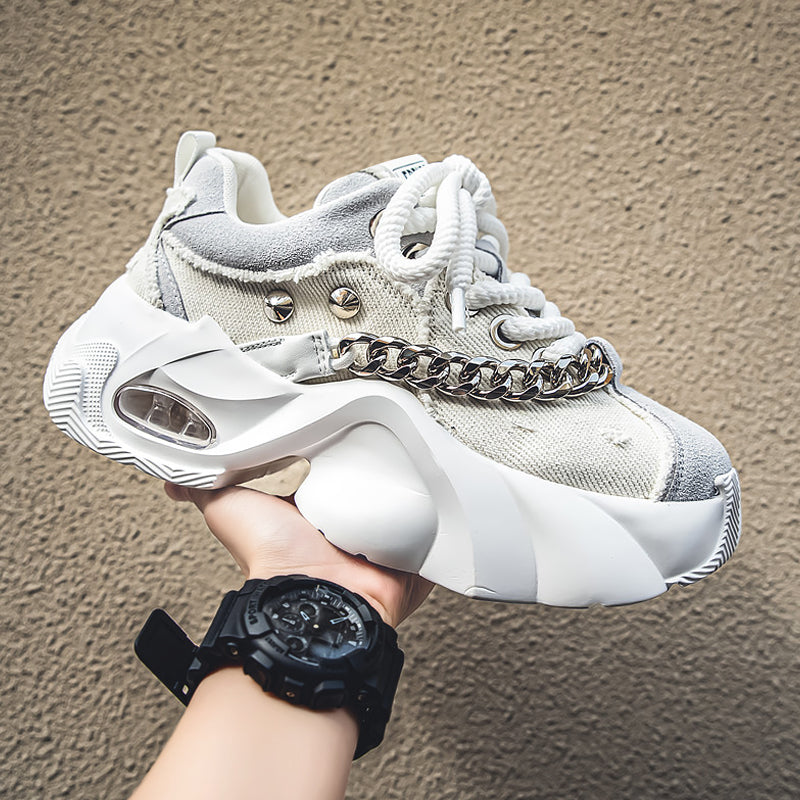 Sarah Express Men's Elevated Denim Casual Sneakers