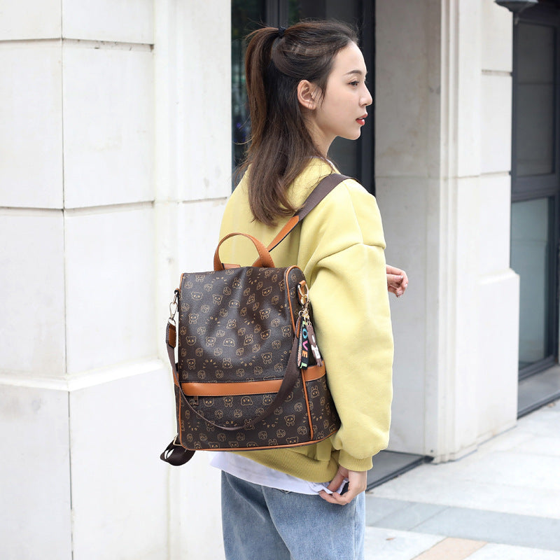 Sarah Express Printed Pattern Soft Ladies Fashion Backpack