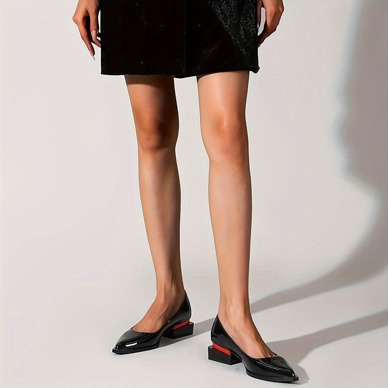 Sarah Express Genuine Leather Low Heel Loafers