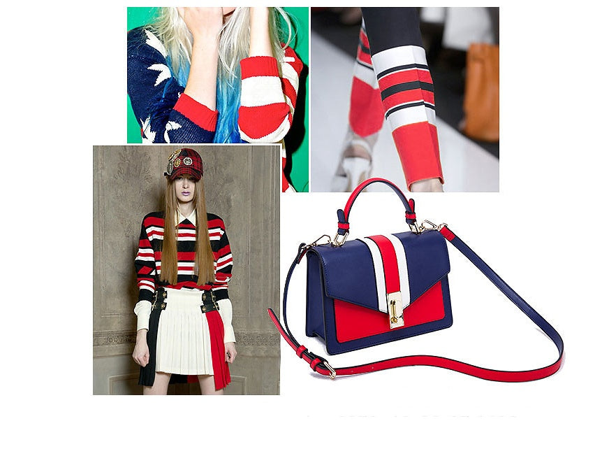 Sarah Express Color Block Structured Small Handbag