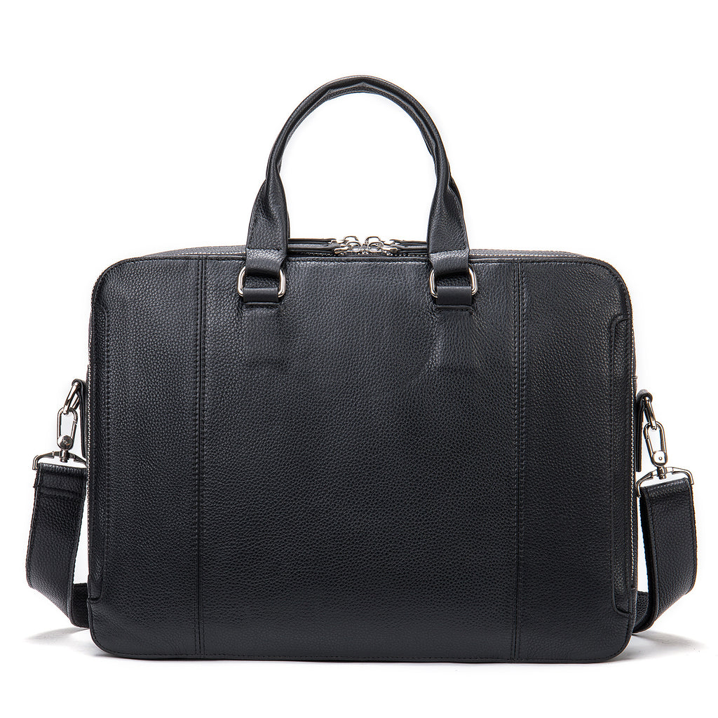 Sarah Express Retro Casual Leather Laptop Business Bag Black