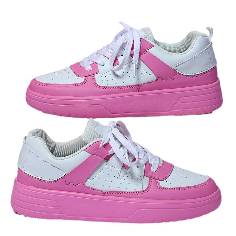 Sarah Express Casual Lace-Up Platform Couple Sneakers