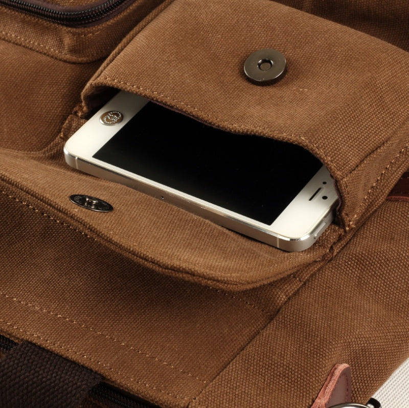 Sarah Express Canvas Business Messenger Briefcase