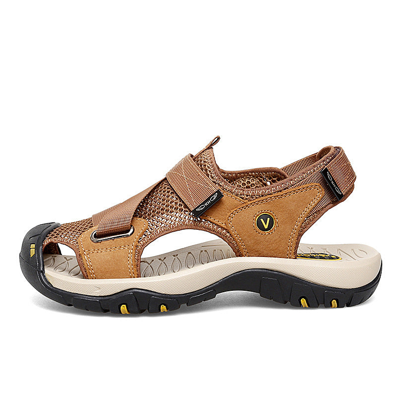 Sarah Express Men's Closed-Toe Mesh Outdoor Sandals