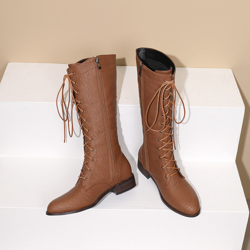 Sarah Express Women's Denim Mid-Calf Rider Boots