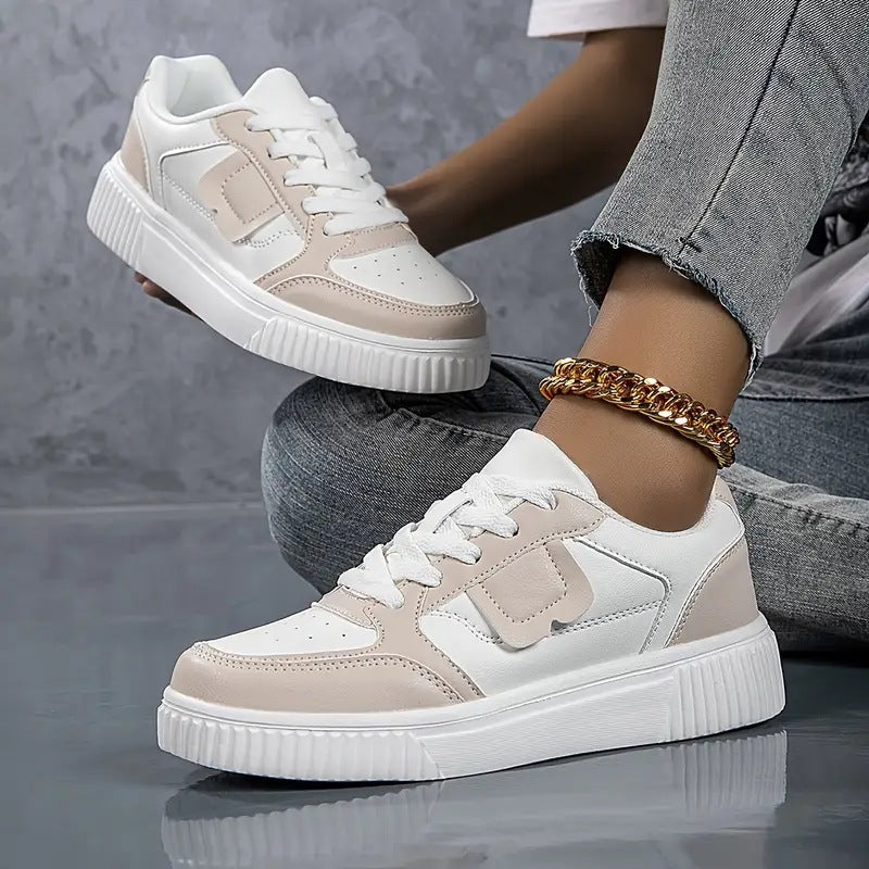 Sarah Express Women's Sporty Breathable Mesh Patchwork Sneakers