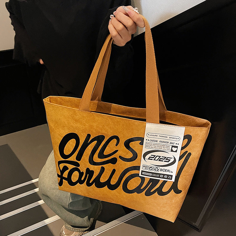 Sarah Express Waterproof Kraft Paper Tote Bag