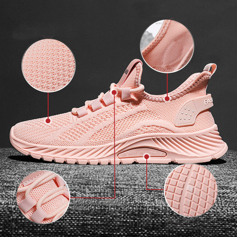Sarah Express Lightweight Breathable Mesh Lace Up Sneakers