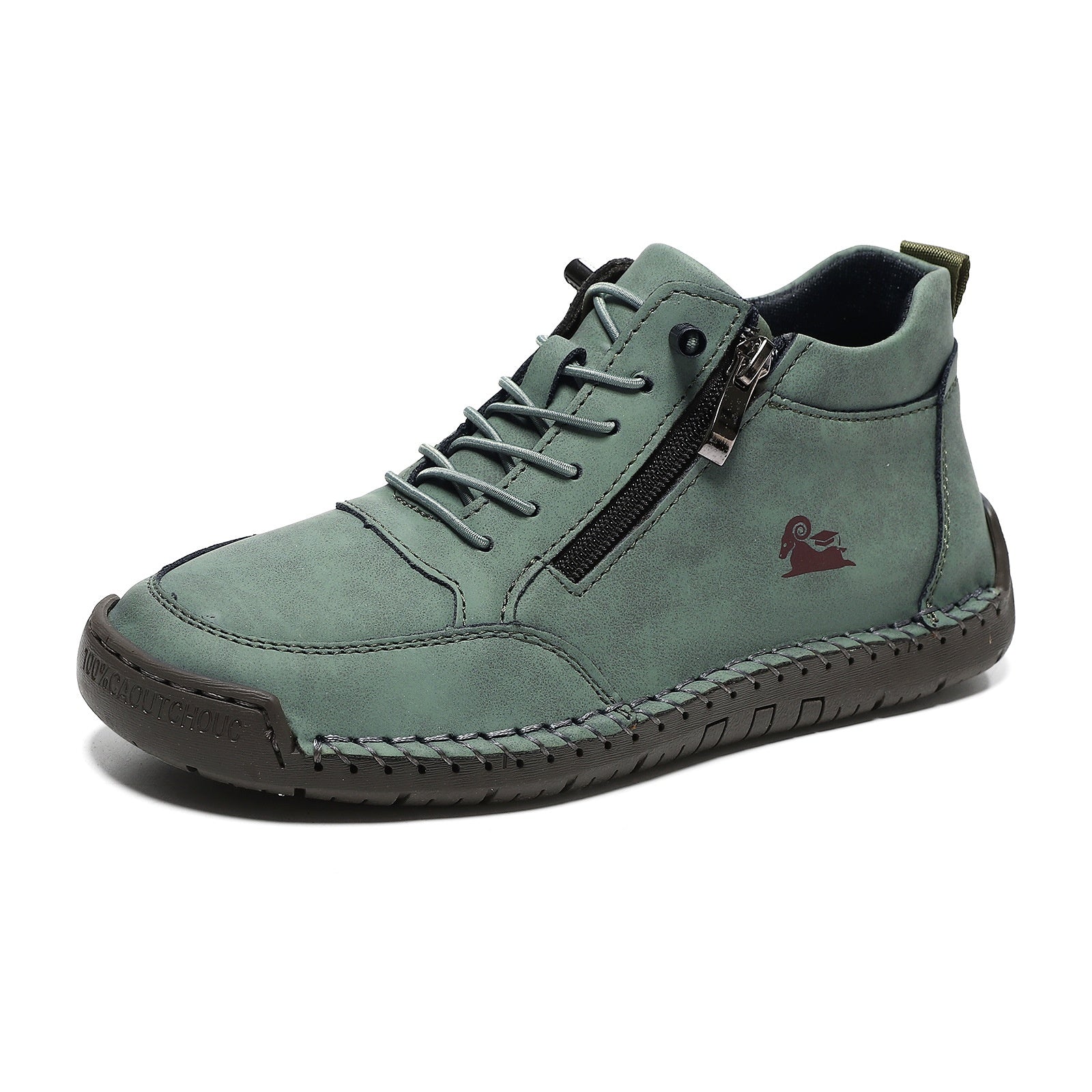 Sarah Express Hand-Stitched Microfiber Casual Flat Shoes