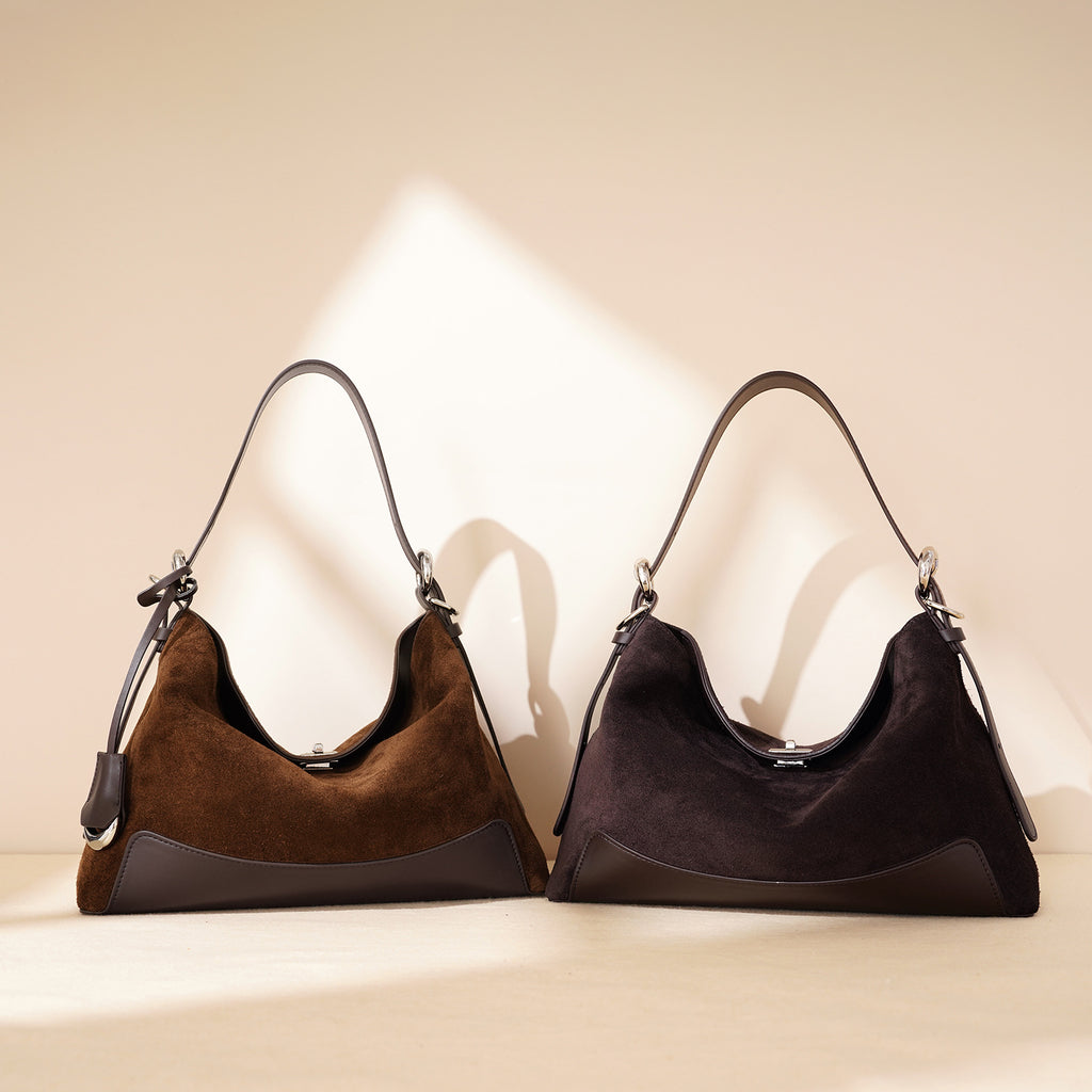 Sarah Express Matte Cowhide Convertible Commuter Crossbody Bag