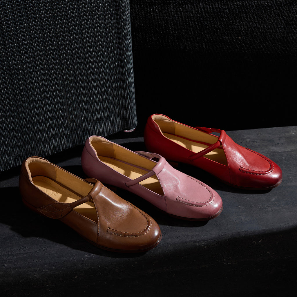 Sarah Express Full Grain Leather Mary Jane Flats