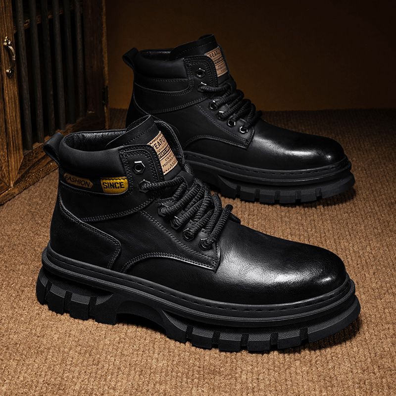 Sarah Express Men's Casual Martin Lace-Up Boots