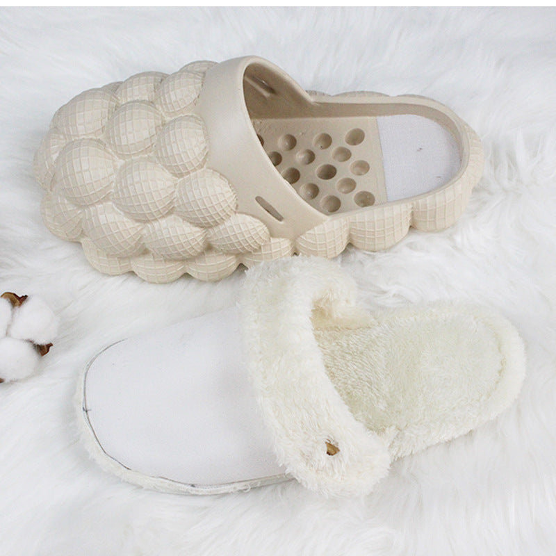 Sarah Express Plush Bubble Home Slippers