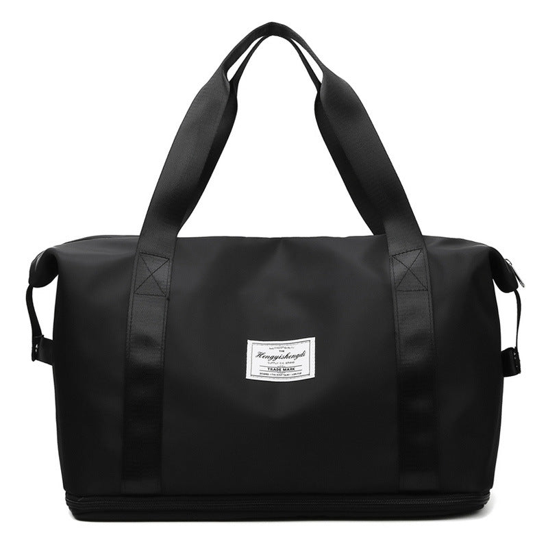Sarah Express Large Capacity Travel Gym Shoulder Bag Black