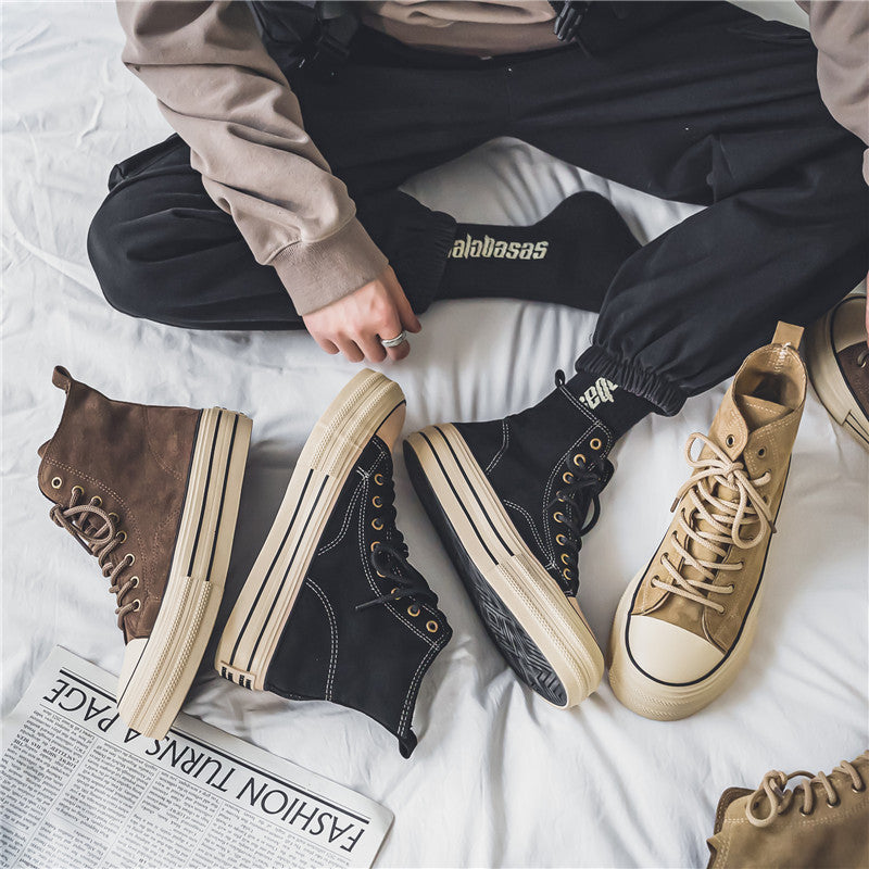Sarah Express Unisex Canvas Platform Sneakers