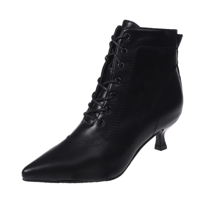 Sarah Express Pointed-Toe Stiletto Ankle Boots