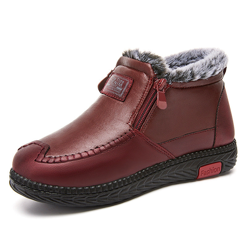 Sarah Express Plush Lined Side Zipper Ankle Boots