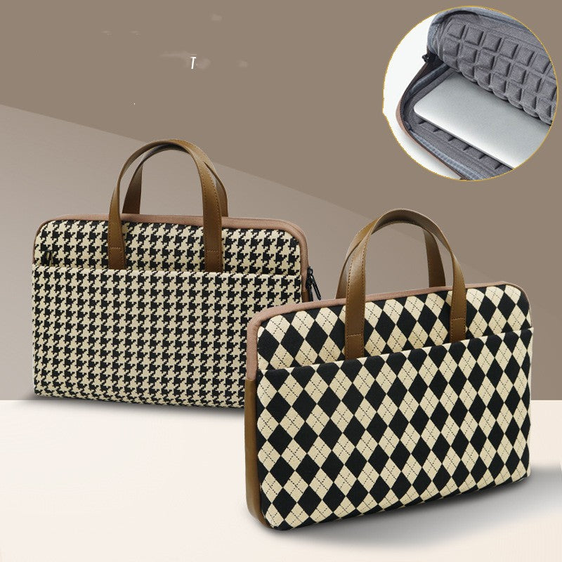 Sarah Express Argyle Pattern Laptop Protective Carrying Bag