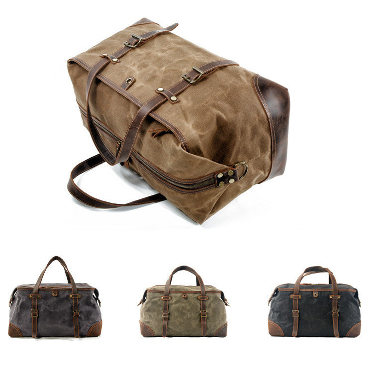 Sarah Express Canvas Travel Handbag with Leather Accents