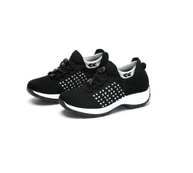 Sarah Express Breathable Mesh Sock Sneakers with Cross-Straps