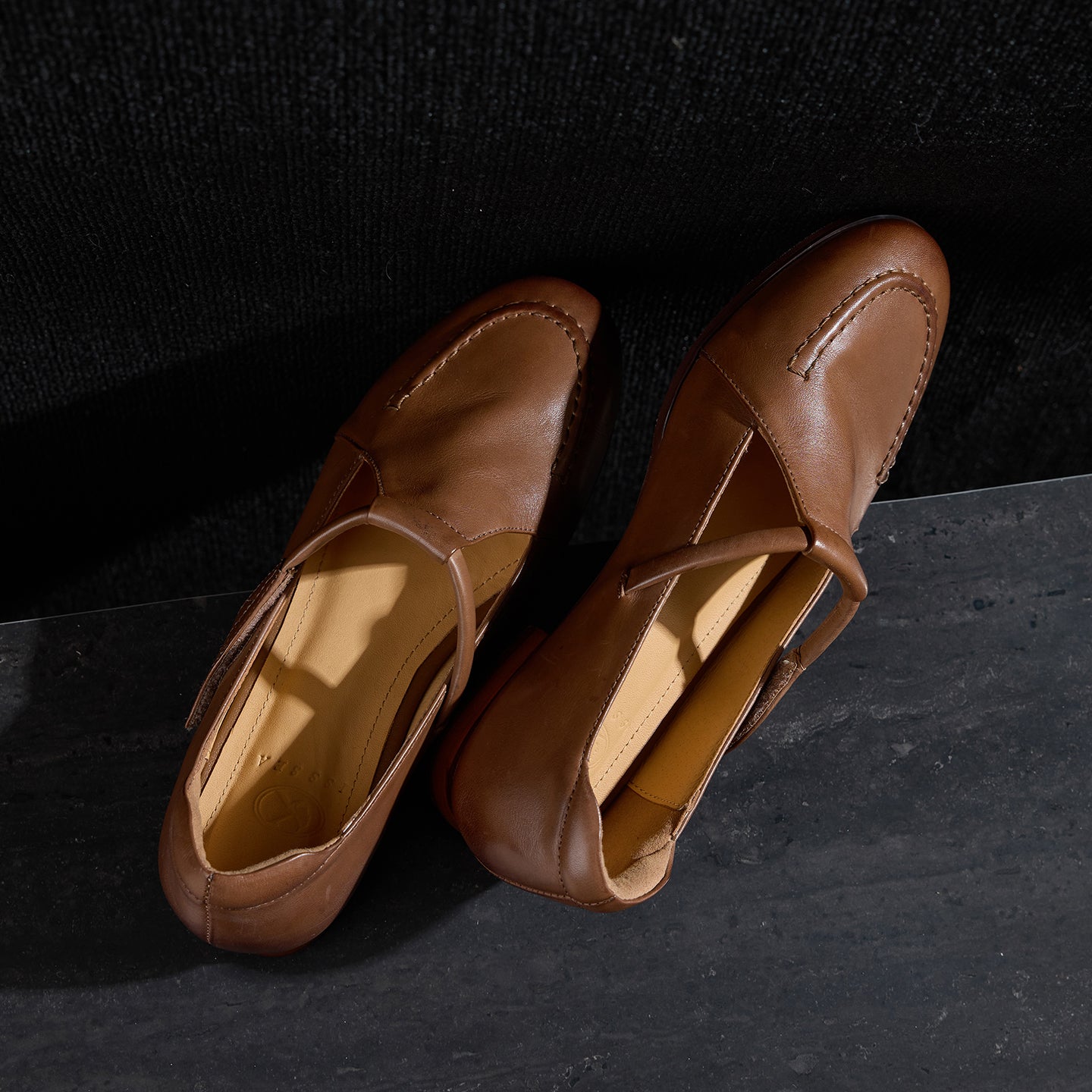 Sarah Express Full Grain Leather Mary Jane Flats
