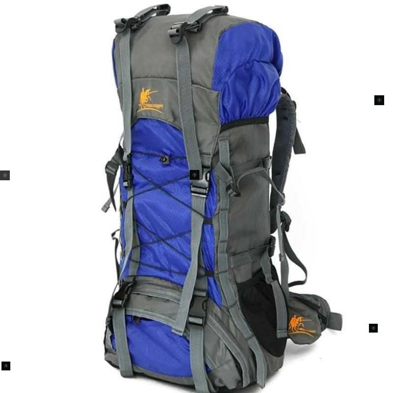 Sarah Express 60L Waterproof Hiking Travel Backpack Blue