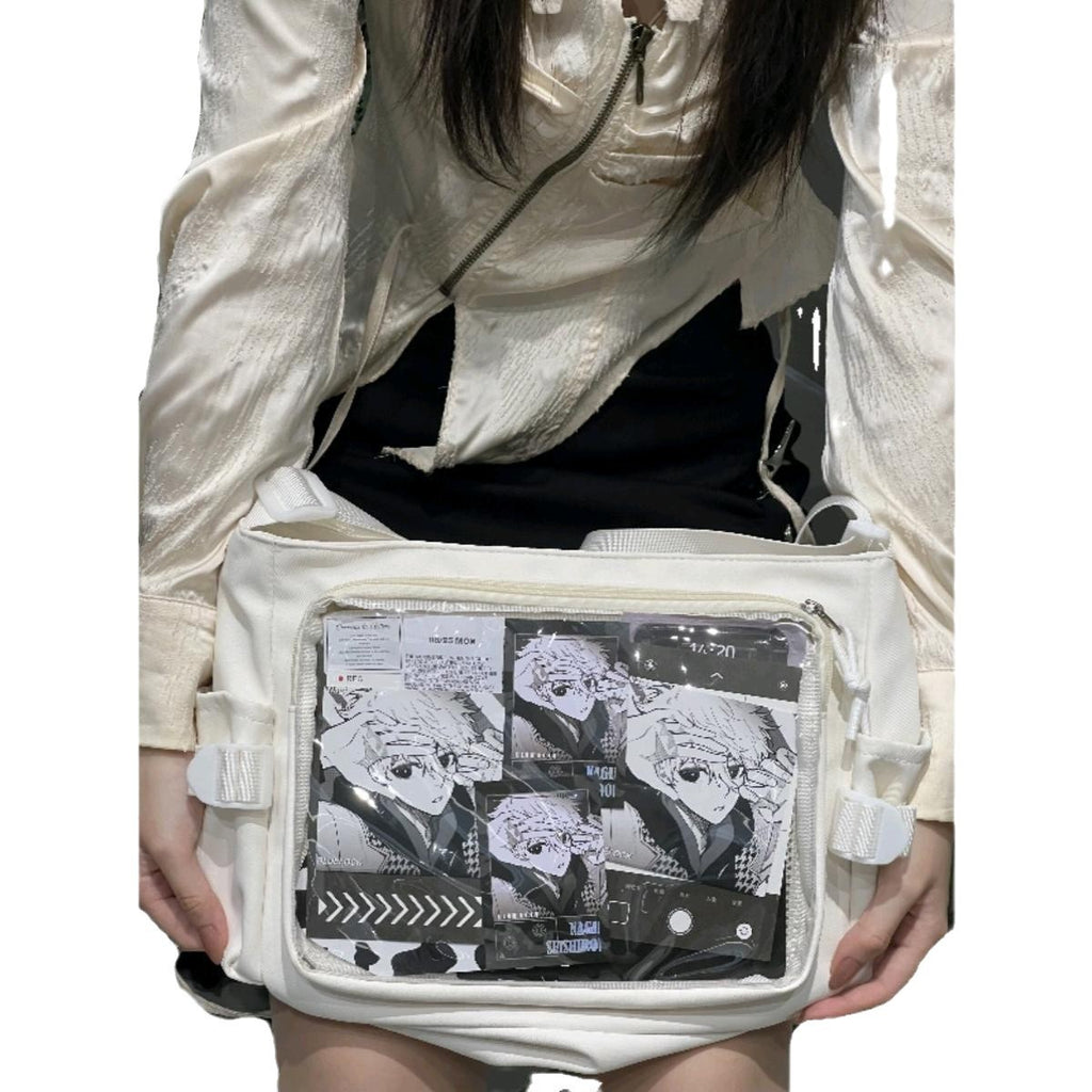 Sarah Express Artistic Transparent Canvas Shoulder Tote Bag
