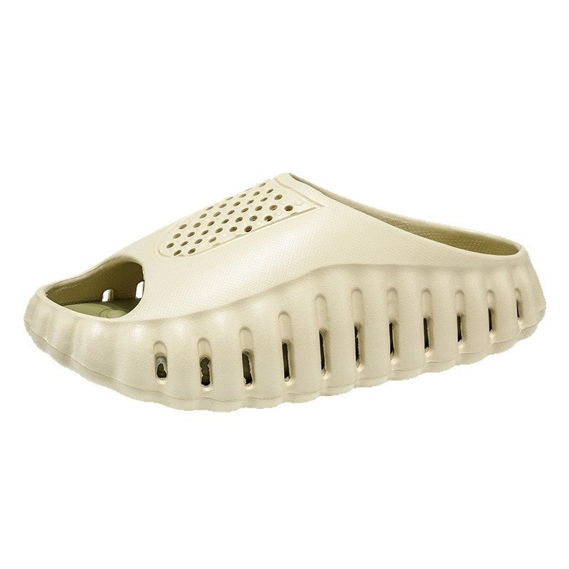 Sarah Express Unisex Two-Tone Massage Sole Slide Sandals